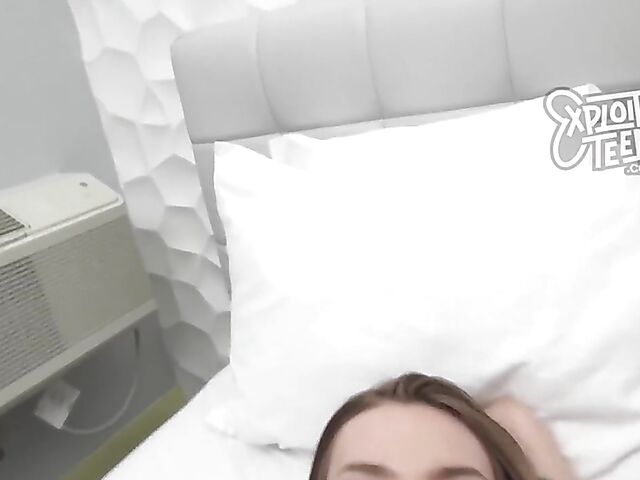 Cute teen Daisy gets her pussy hammered from your point of view