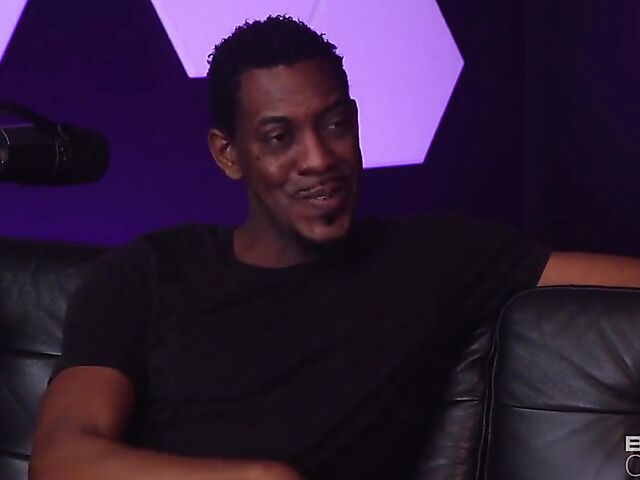 Podcast interview and interracial sex on the couch with leggy blonde pornstar Kay Lovely