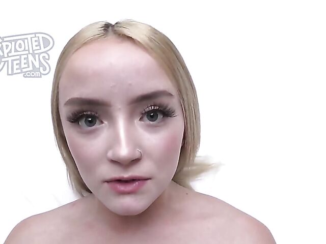 Teen casting from your perspective with adorable Maria