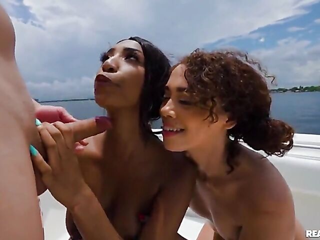 Boat sex party with hot bikini girls Ada Vera, Willow Ryder and Bianca Bangs