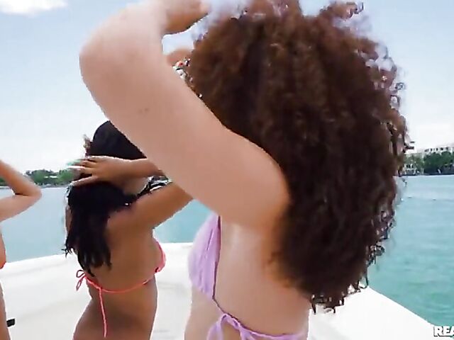 Boat sex party with hot bikini girls Ada Vera, Willow Ryder and Bianca Bangs