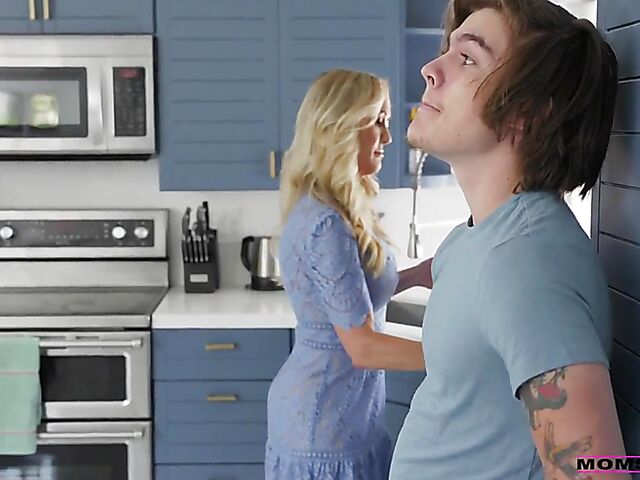 Brandi Love and Lily Larimar in step mom and teen threesome