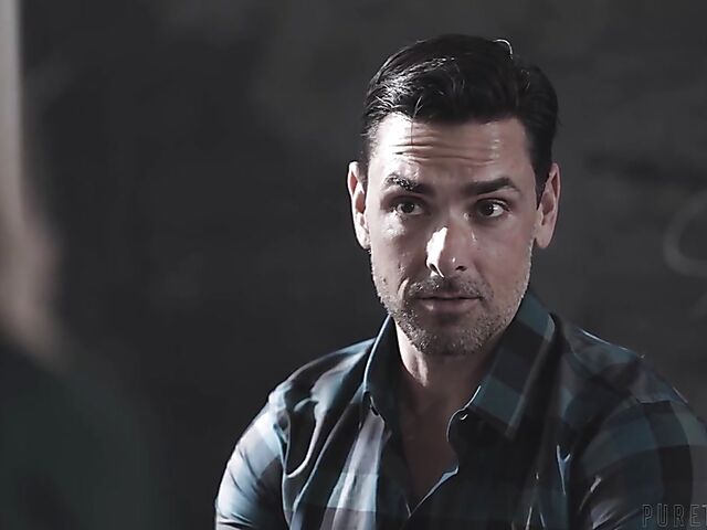 Cheerleader uniform on college teen girl Lily Larimar turns her teacher on