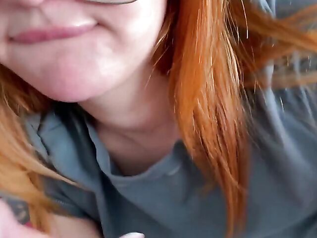 Emma Magnolia - Redhead with glasses POV suck and fuck in bed