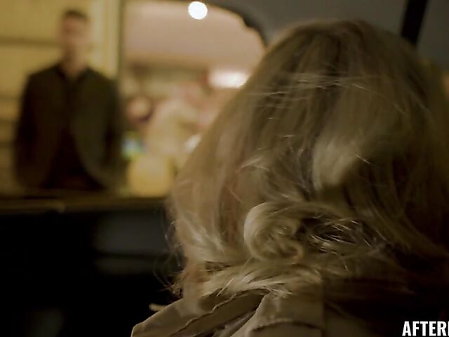 Hungarian blonde babe in white lingerie Candee Licious is horny