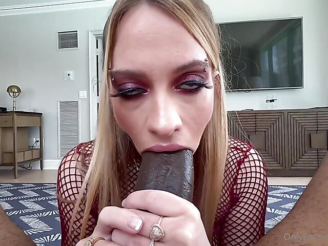 Khloe Kapri & Dredd - POV big black cock anal in fishnet outfit