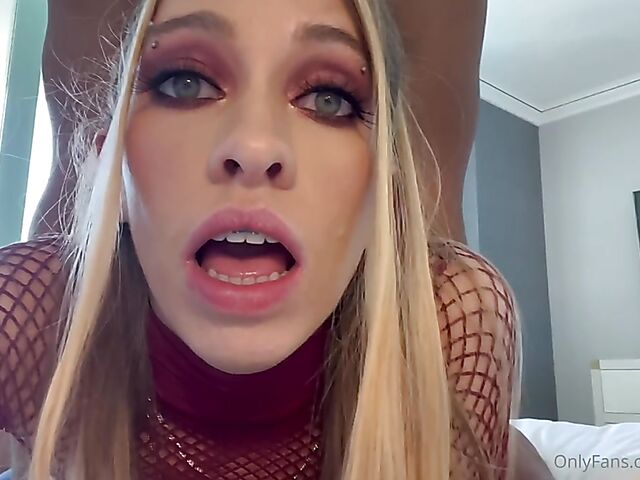 Khloe Kapri & Dredd - POV big black cock anal in fishnet outfit