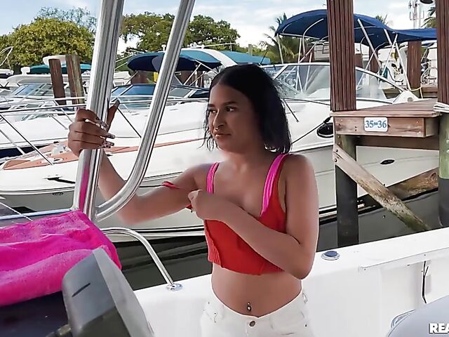 Wild boat sex with exotic bikini girl Ryder Rey