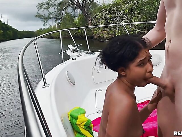 Wild boat sex with exotic bikini girl Ryder Rey