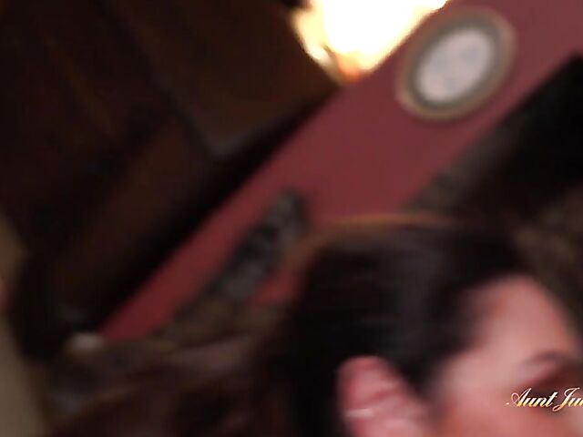 POV mature lady Josephine James takes your cock