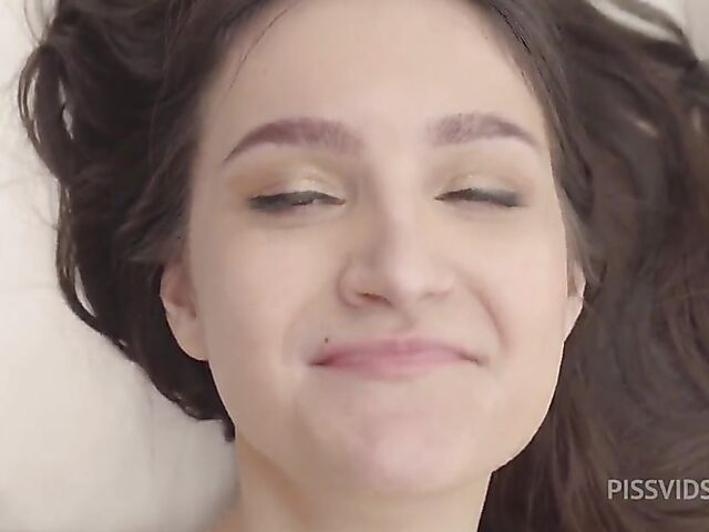 Young Alisa Horokova's gang bang with anal, DP and piss in mouth