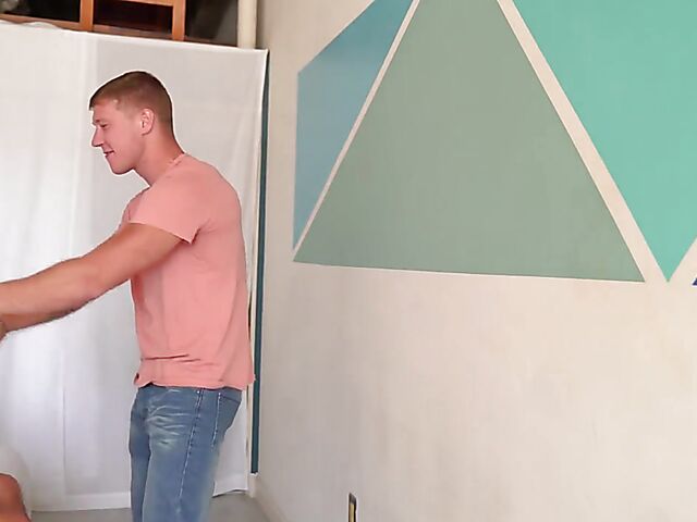 Ryan Reid & Oliver Flynn - Passion in bed with a pierced nipple brunette