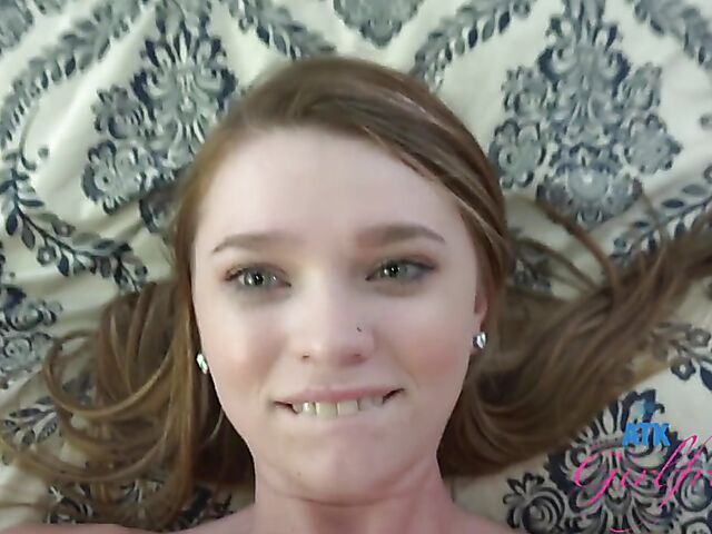 Cute POV young girlfriend Mazy Myers gets fingered and then fucked from your point of view