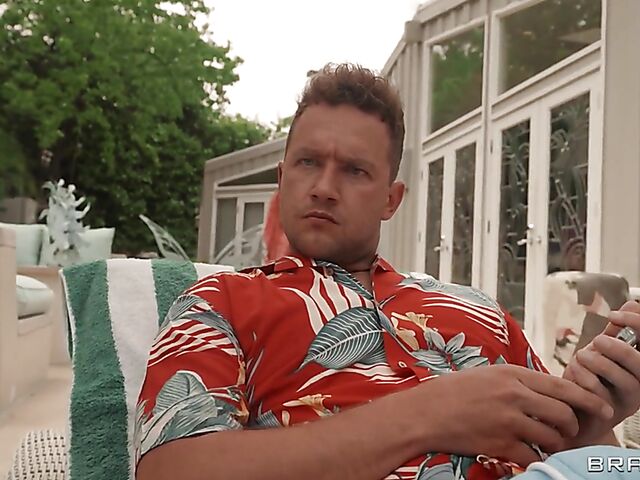 Brooklyn Gray & Elsie - Interracial FFM trio with a cheating guy outdoors