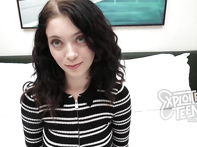 Corra Cox - Adorable brunette teen POV sex casting