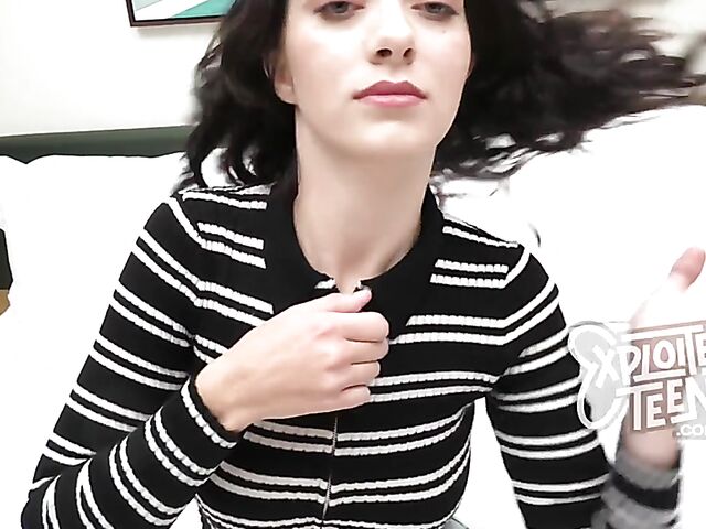 Corra Cox - Adorable brunette teen POV sex casting