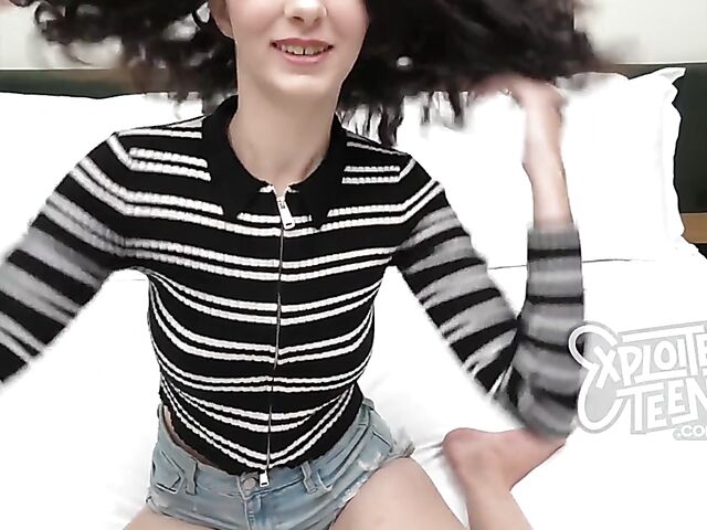 Corra Cox - Adorable brunette teen POV sex casting