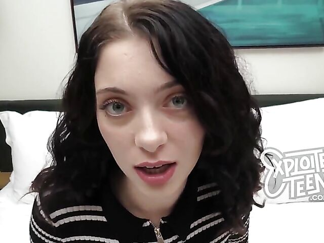 Corra Cox - Adorable brunette teen POV sex casting