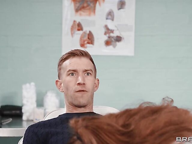 Hospital fuck and cum on glasses with Marina Maya and Danny D in Doctor Adventures