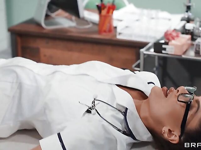 Hospital fuck and cum on glasses with Marina Maya and Danny D in Doctor Adventures