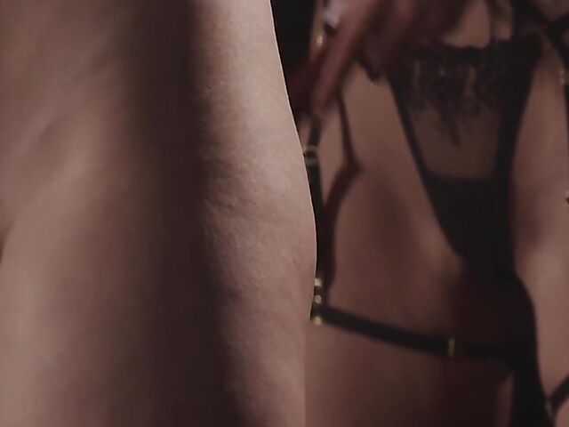 Lesbian BDSM session in the dark with Sofia Lee and Venera Maxima