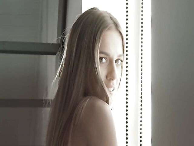 Erotic solo masturbation and dildo orgasm with Eveline Dellai