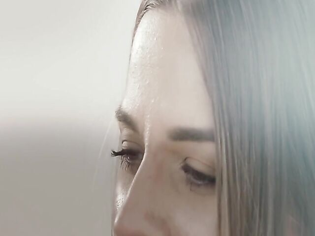 Erotic solo masturbation and dildo orgasm with Eveline Dellai