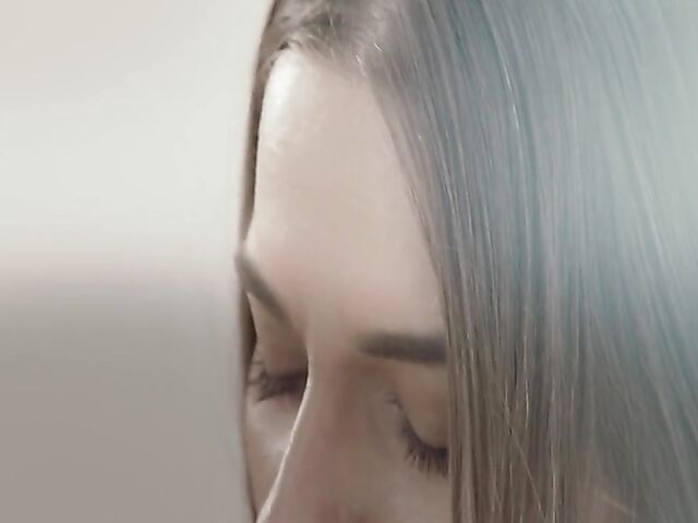 Erotic solo masturbation and dildo orgasm with Eveline Dellai