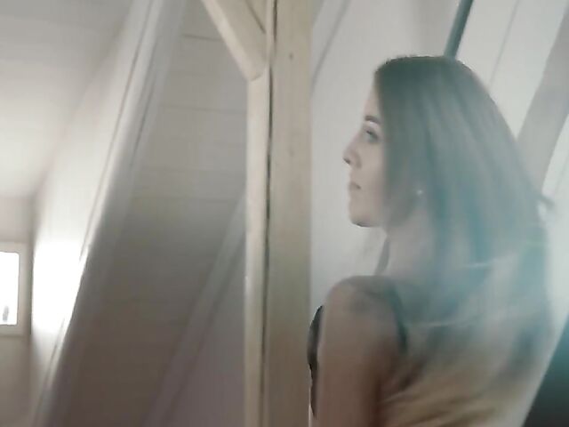 Erotic solo masturbation and dildo orgasm with Eveline Dellai