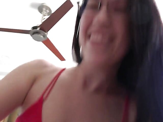 Alex Coal - Brunette with glasses POV banging in bed