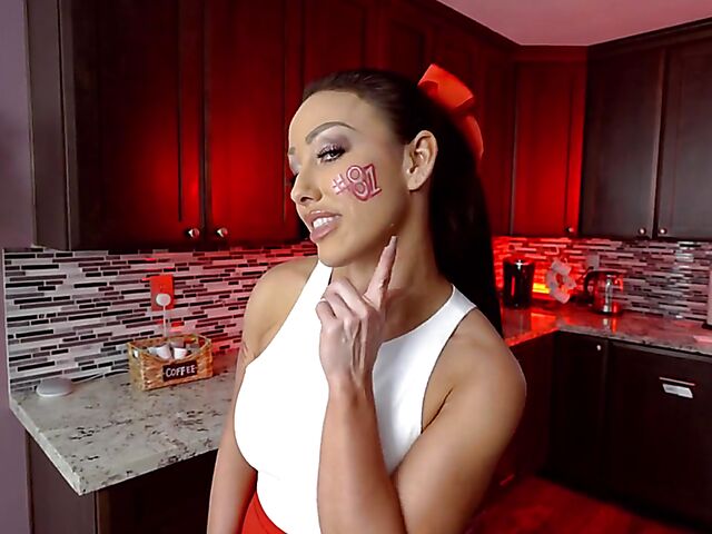 Jennifer White - Big tits MILF POV in cheerleader uniform