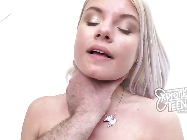 Luna - Skinny cute teen POV fuck casting and creampie