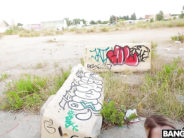 Outdoor anal public sex and flashing with Angel Rivas