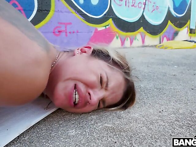 Outdoor anal public sex and flashing with Angel Rivas