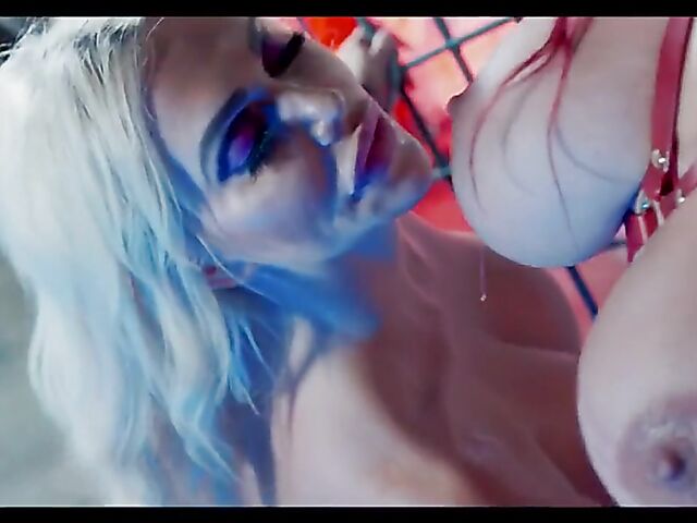 Big tits lesbian domination with Sabien Demonia and Tori Cummings