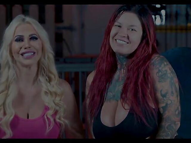 Big tits lesbian domination with Sabien Demonia and Tori Cummings