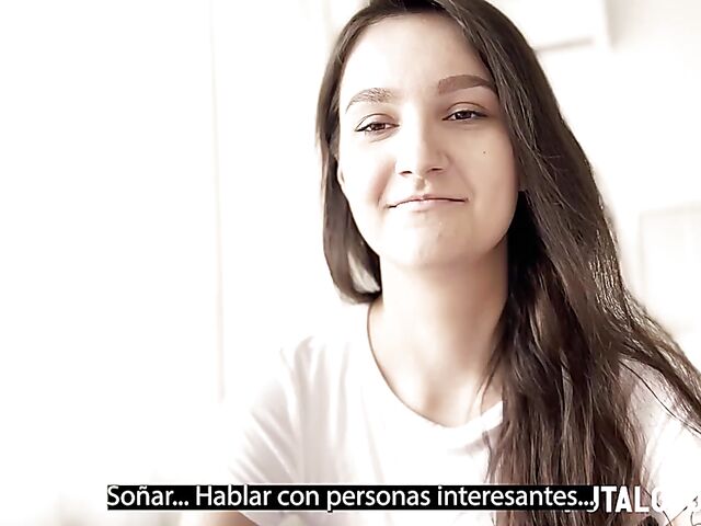 Charming Alice's young saggy tits for Torbe