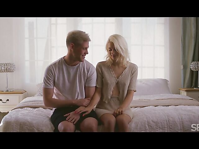 Blonde hair and sensual sex with petite Christy White