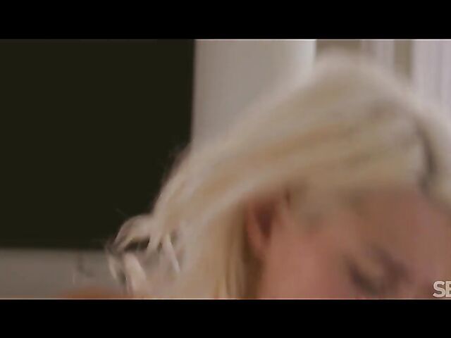 Blonde hair and sensual sex with petite Christy White