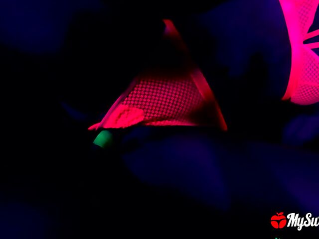 Hot POV neon fuck show in the dark by My Sweet Apple