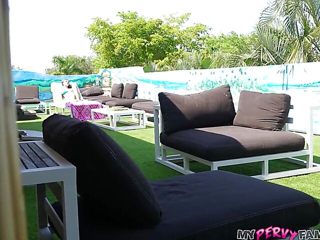 POV sex in the hot tub with bikini babe Kenzie Love