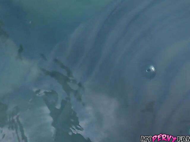 POV sex in the hot tub with bikini babe Kenzie Love