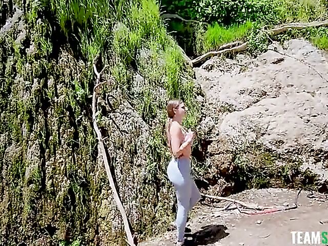 Picnic in the mountains and POV outdoor threesome with Jasmine Wilde and Kenzie Love