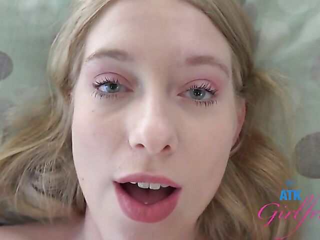 ATK POV sex video with pale skin blonde Kallie Taylor