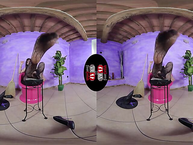 VR foot fetish with dirty talking witch Ammalia