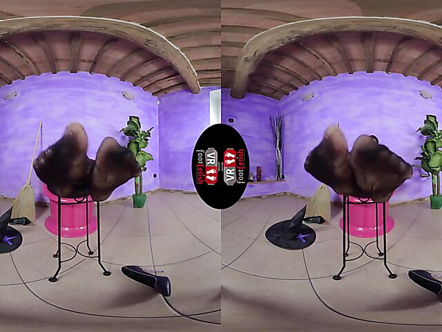 VR foot fetish with dirty talking witch Ammalia