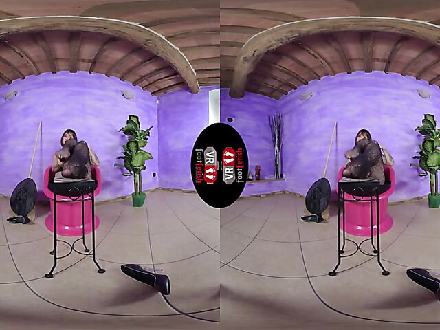 VR foot fetish with dirty talking witch Ammalia