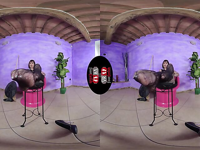 VR foot fetish with dirty talking witch Ammalia