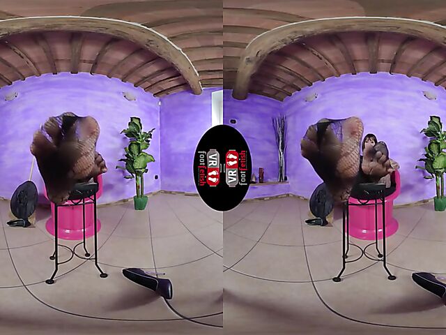 VR foot fetish with dirty talking witch Ammalia