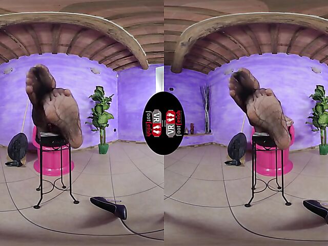 VR foot fetish with dirty talking witch Ammalia